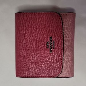 Coach multi pink wallet